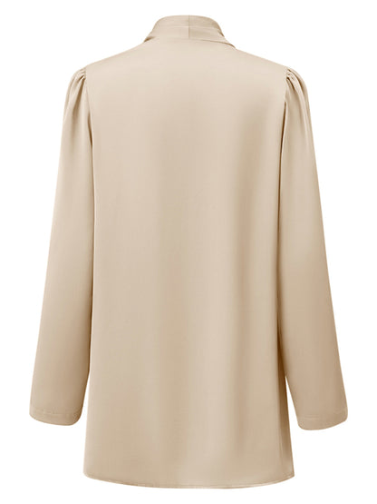 Elegant Women's Light Blazer: Shawl Lapels & Long Sleeves Blazers - Chuzko Women Clothing
