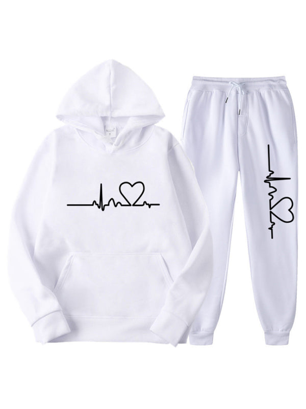 Comfy Lounge Women Set: Sweatshirt + Adjustable Sweatpants Sporty Outfit - Chuzko Women Clothing