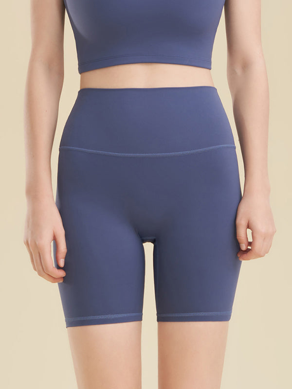 Solid Butt Lifting Tight Shorts Tight Shorts - Chuzko Women Clothing