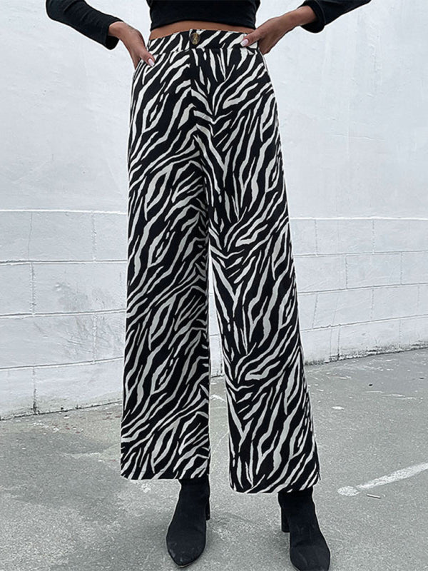 Women’s Office Attire Zebra Print Pants Pants - Chuzko Women Clothing