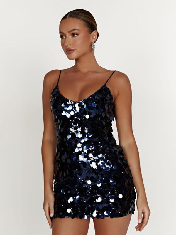 Elegant Disco Night Bodycon Mini Dress Elegant Dresses - Chuzko Women Clothing