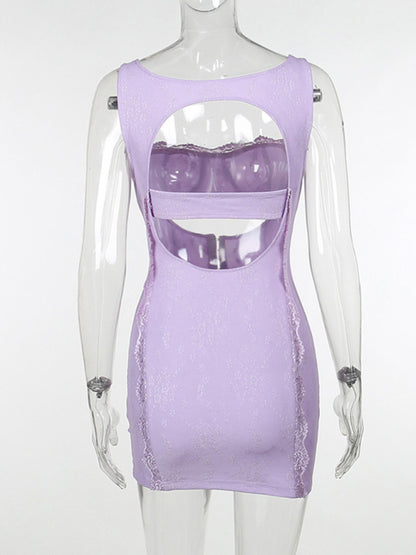 Elegant Lace Bustier Bandage Mini Dress Bodycon Dresses - Chuzko Women Clothing