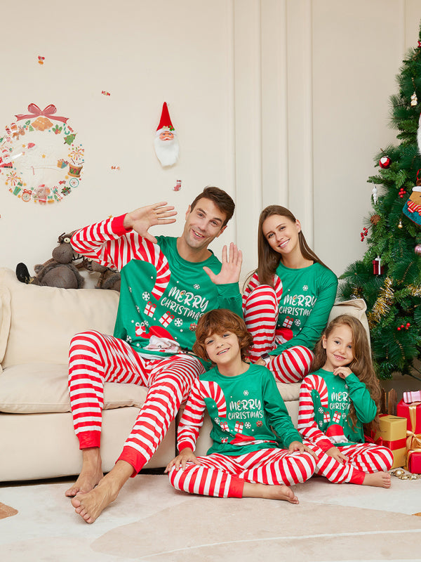 Mom's Matching Thanksgiving & Christmas Cotton Pajama Set Xmas Pajamas - Chuzko Women Clothing