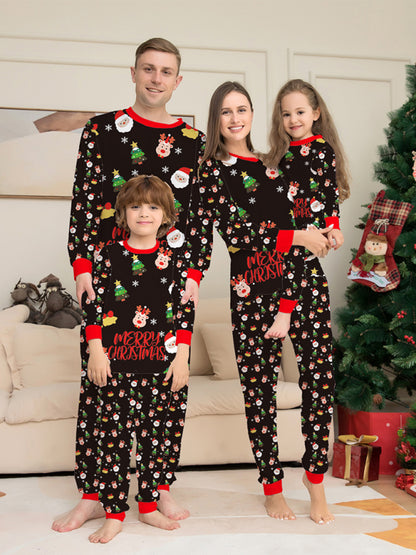 Merry Christmas Matching Cotton Pajamas for Mommy Christmas Pajamas - Chuzko Women Clothing