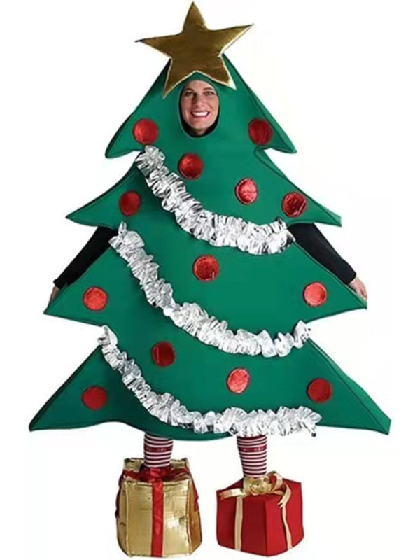 Dress Up as a Sparkling Christmas Tree with Costume and Gifts Shoes Costumes - Chuzko Women Clothing