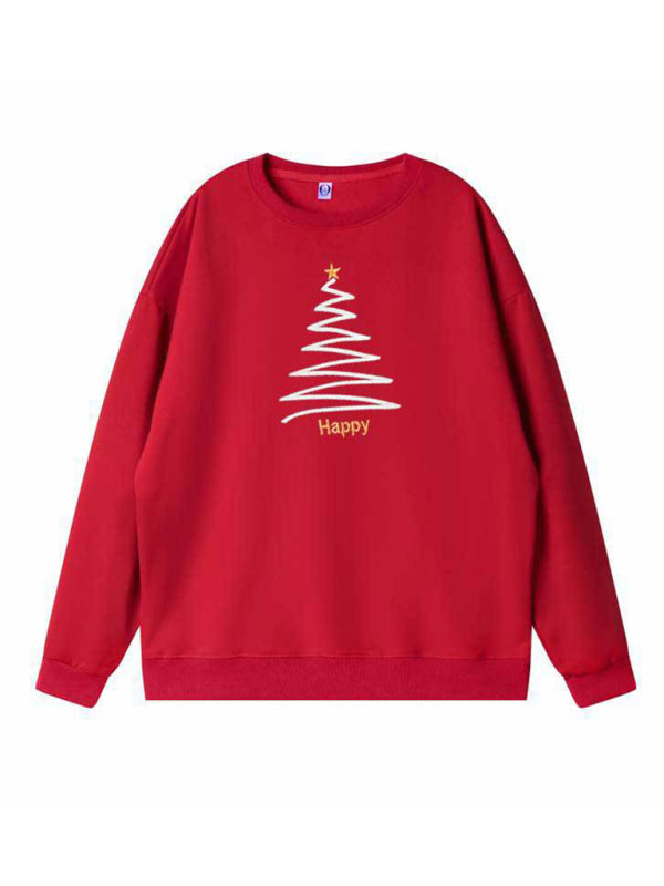 Festive Christmas Tree Sweatshirts: Mommy and Me Matching Sweatshirts - Chuzko Women Clothing