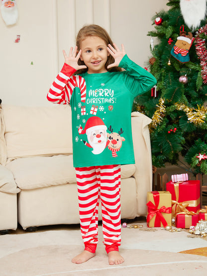 Kids' Merry Christmas Santa Claus Pajamas Thanksgiving Match Xmas Pajamas - Chuzko Women Clothing