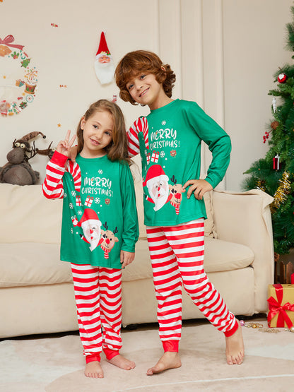 Kids' Merry Christmas Santa Claus Pajamas Thanksgiving Match Xmas Pajamas - Chuzko Women Clothing