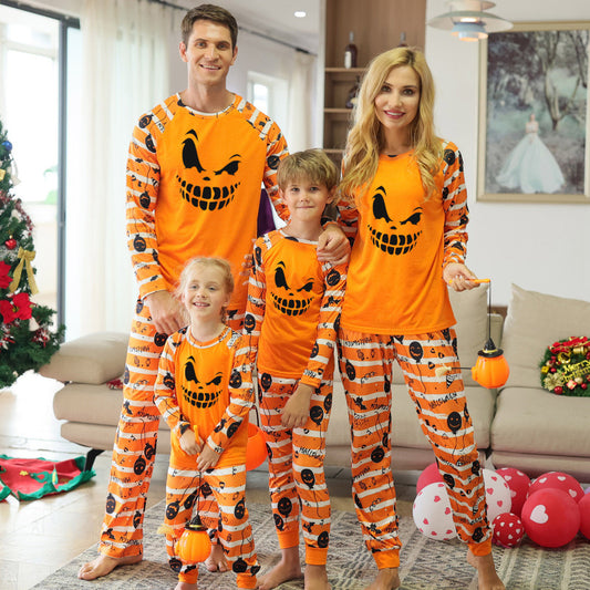 Family Halloween Sleepwear 2 Piece Matching Pajamas Pajamas Set - Chuzko Women Clothing