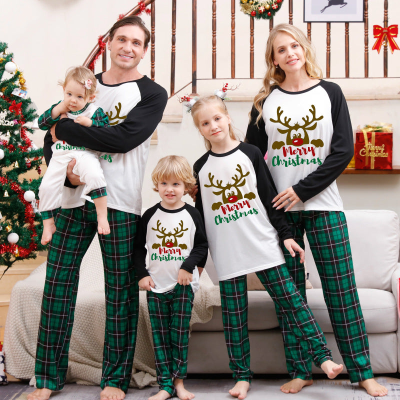 Grinch Family Merry Christmas Reindeer or Grinch Matching Pajamas 2 Piece Set | Grinchy Christmas Jammies Pajamas set - Chuzko Women Clothing